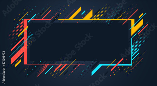 Artistic colorful frame wit...