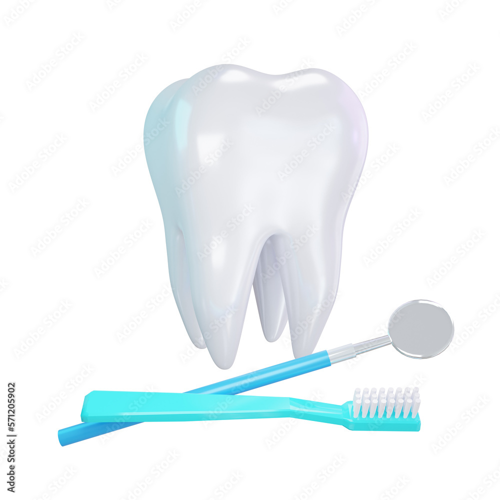 Tooth and toothbrush. 3d tooth with dental tool isolated on transparent background. Render. 3d render. PNG. Dentistry, medicine concept. 3D rendering, for web, ui, ux. Teeth. Health Tooth and toothbrush. 3d tooth with dental tool isolated on transparent background. Render. 3d render. PNG. Dentistry, medicine concept. 3D rendering, for web, ui, ux. Teeth. Health