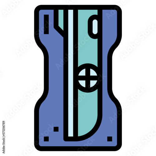 pencil sharpener filled outline icon style