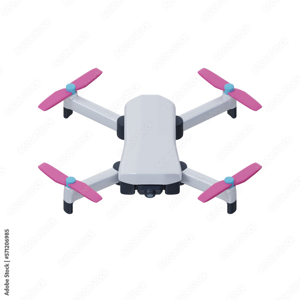 Quadcopter Drone 3D Icon Quadcopter Drone 3D Icon