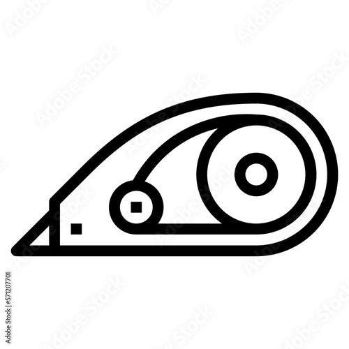 correction tape line icon style