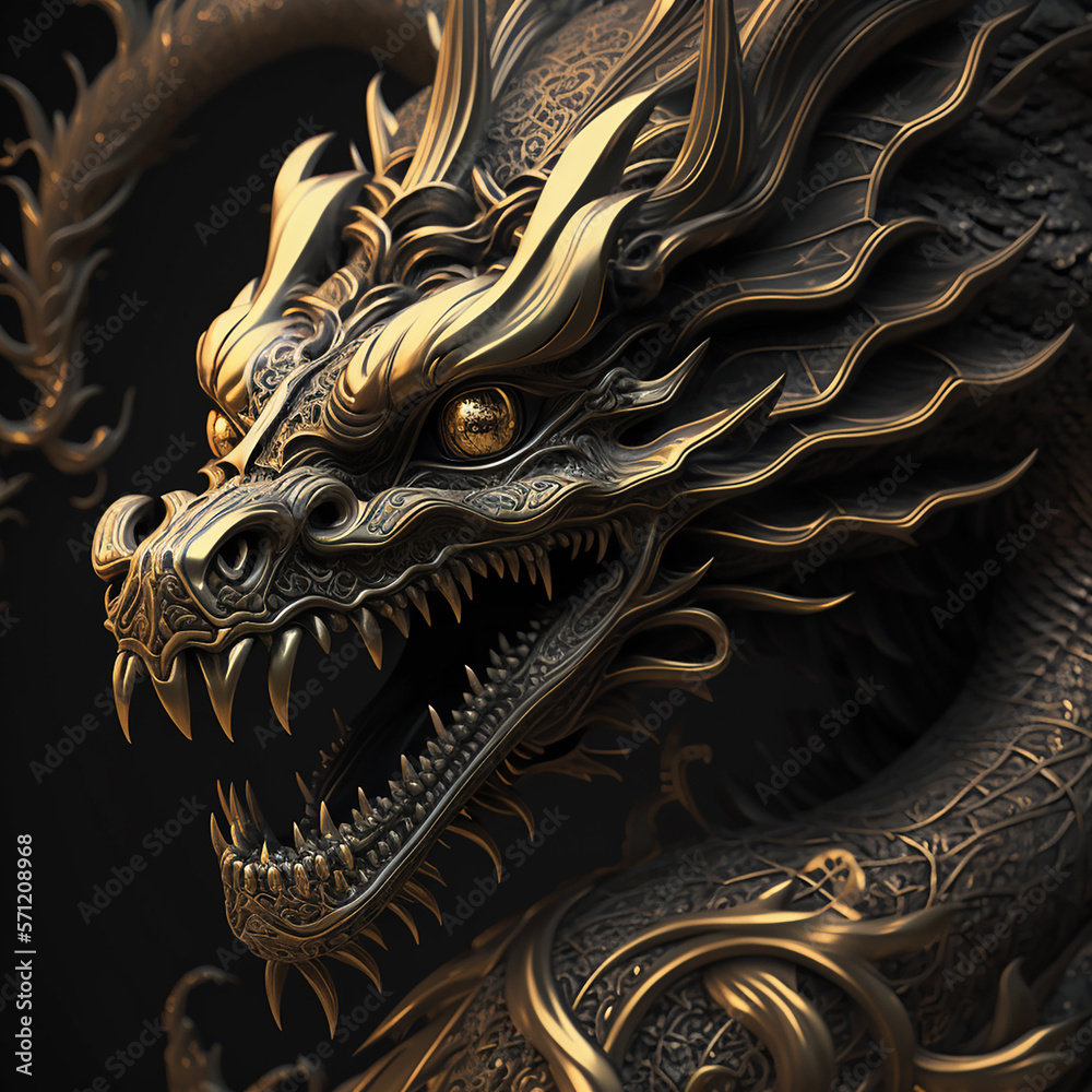 golden dragon statue golden dragon statue