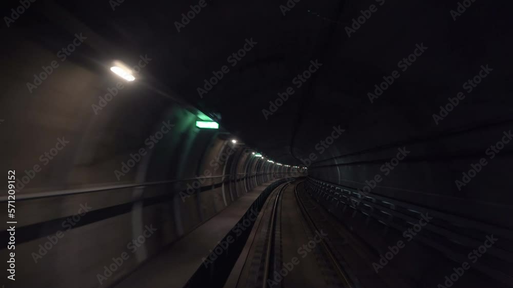 Tunnel. Underground subway tunnel. Overall plan. Tunnel. Underground subway tunnel. Overall plan.