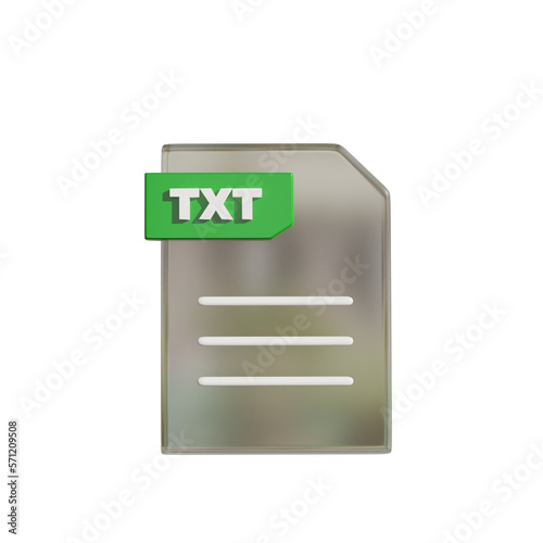 Format Icon isolated on transparent background 3d Illustration