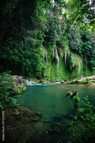Picturesque Kursunlu waterfall in Turkey 