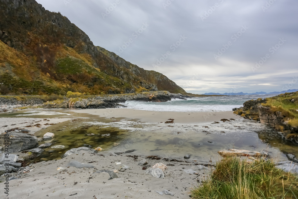 Fall in Lofoten islands, Norway Fall in Lofoten islands, Norway