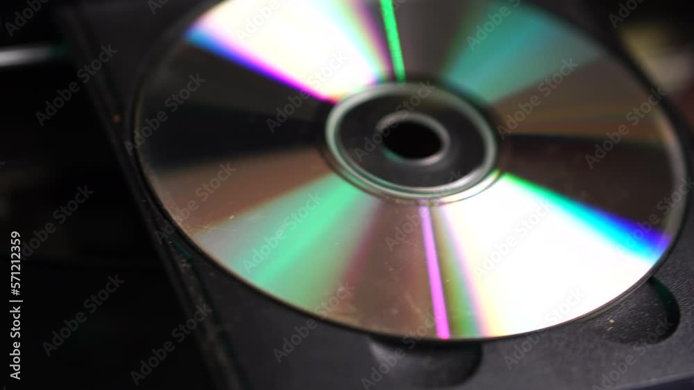 Blank DVD Disc in Open Tray of Recorder, Close Up Blank DVD Disc in Open Tray of Recorder, Close Up
