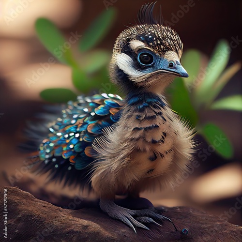 Baby peacock photo