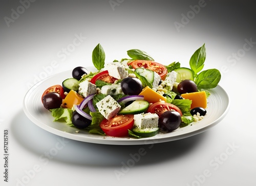 greek salad with olives and feta IA