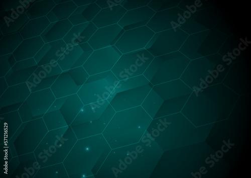 六角形サイエンスイメージ