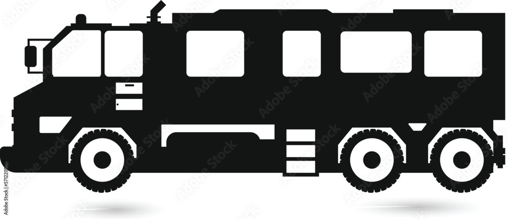 Constructions trucks isolated vector Silhouette