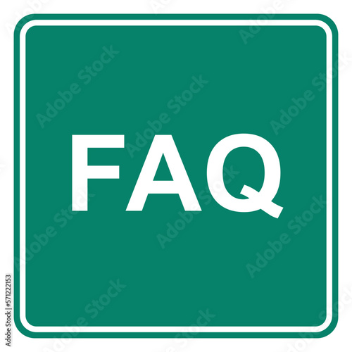 FAQ und Schild