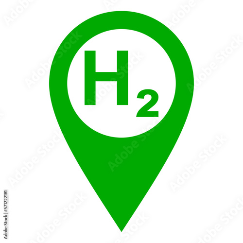 Wasserstoff und Kartenmarkierung