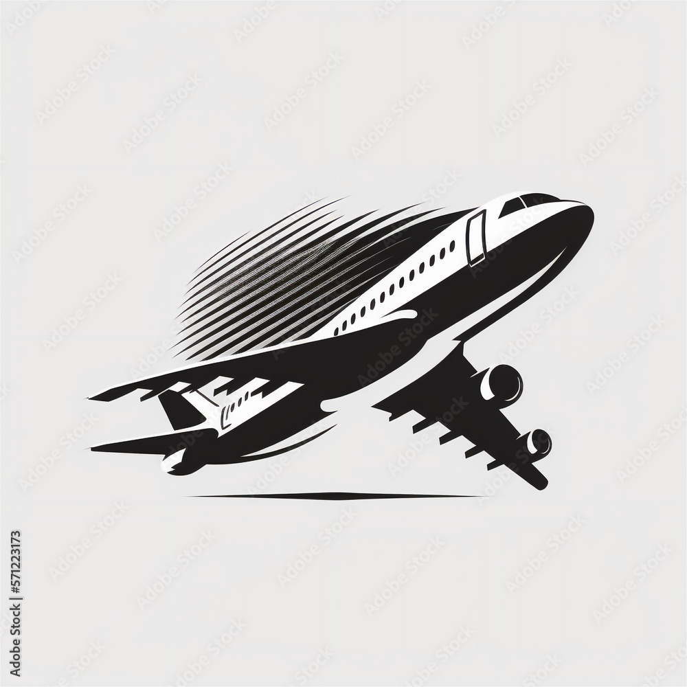 Logo samolotu Stock Illustration | Adobe Stock