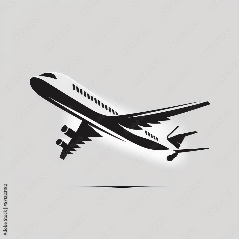 Logo samolotu - obrazy, fototapety, plakaty 