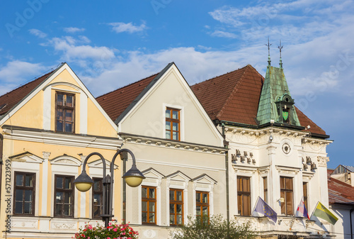 Historic town hall building on the market square of Zilina, Slovakia
