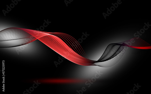 abstract red wave background