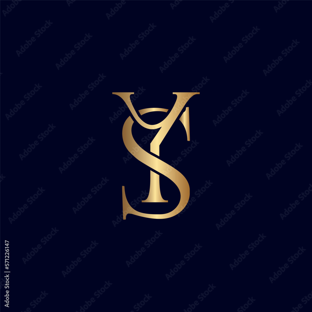 ELEGANT ROYAL AMAZING GOLD WOMEN BEAUTY LOGO LETTER YS ELEGANT ROYAL AMAZING GOLD WOMEN BEAUTY LOGO LETTER YS
