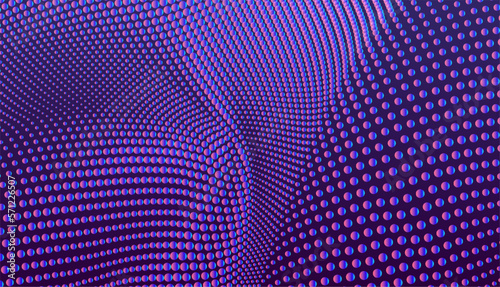 Abstract science or technology background with heap of tiny spheres. Backdrop with huge massive of small beads. 3D illustration for brochure, poster, presentation, flyer or banner.