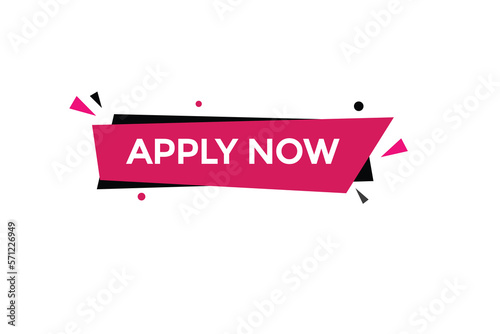 apply now button vectors.sign label speech bubble apply now
