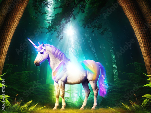 A magnificent unicorn. Mysterious and magical.   © ECrafts