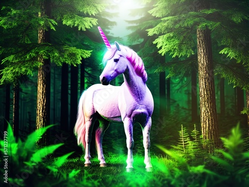 A magnificent unicorn. Mysterious and magical.  