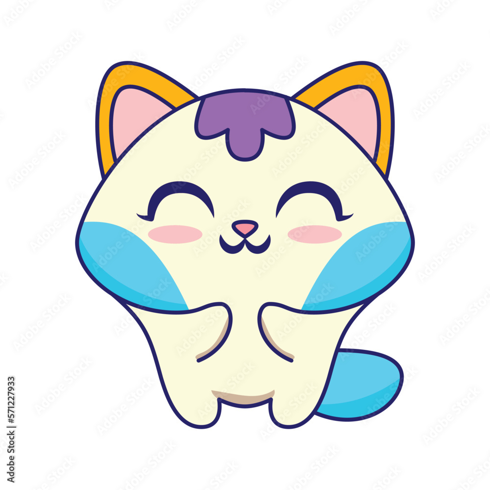 cute cat vector illustration template design cute cat vector illustration template design