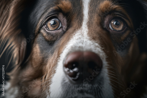 portrait of a dog, created using generative AI tools