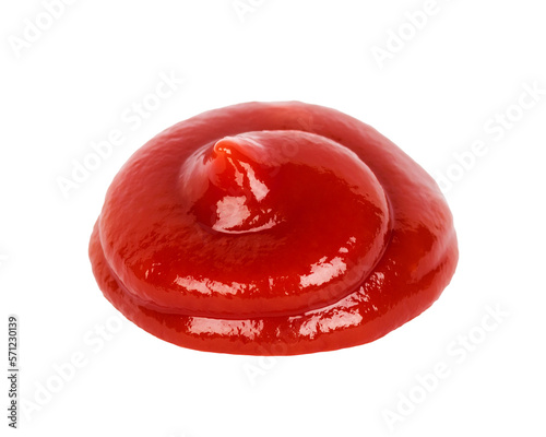 Tomato sauce ketchup isolated on transparent background. Png format