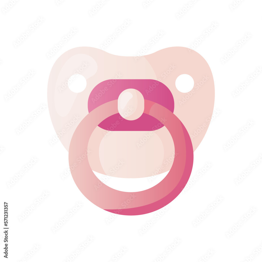 Cute pink baby’s dummy. Child nipple, pacifier. Baby shower invitation. It's a girl. Hello baby celebration, holiday, event. Banner, flyer. Cartoon illustration Cute pink baby’s dummy. Child nipple, pacifier. Baby shower invitation. It's a girl. Hello baby celebration, holiday, event. Banner, flyer. Cartoon illustration