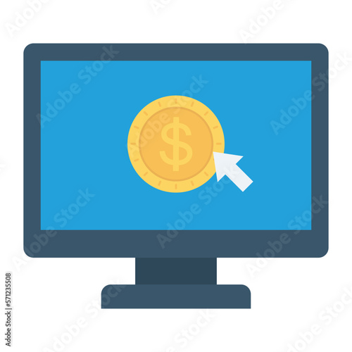 e-commerce coin and dollar