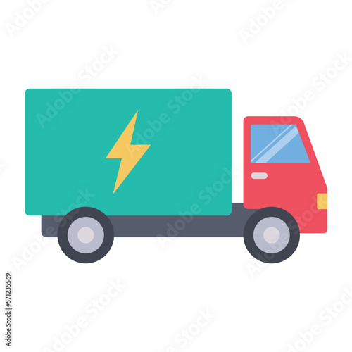 eco transport electricity and truck