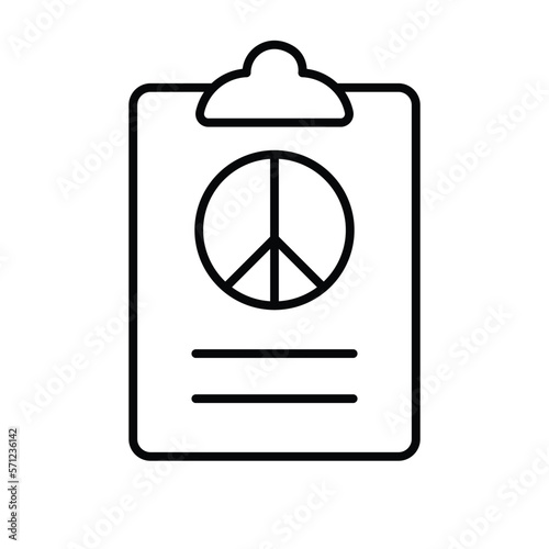 human rights clipboard and task