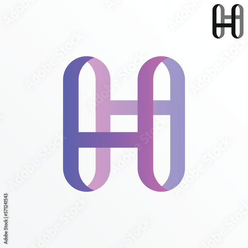 H Letter Monogram Logo Minimalist and Elegant Fit Any Business (Editable)
