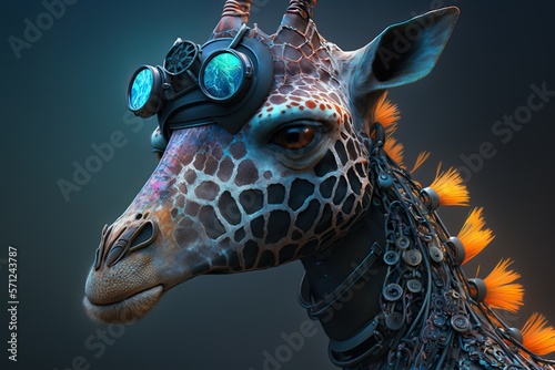 Style modern giraffe