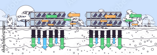 Decarbonization carbon dioxide capture and storage separating atmosphere fan and filter pure CO2 save planet