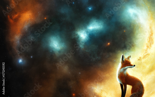 Fuchs im Weltraum