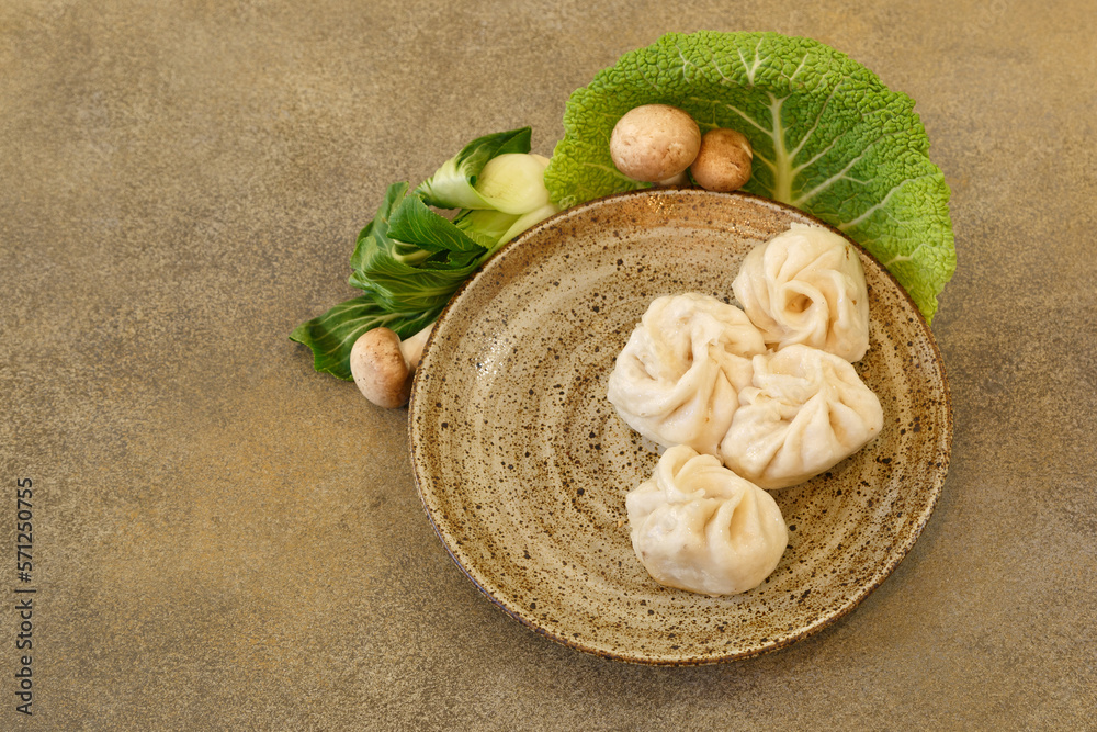Sheng jian bao vegan. Brioches chinoises à la vapeur. 
