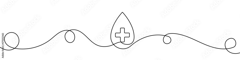 Continuous line drawing of blood drop. Blood drop line icon. One line drawing background. Vector illustration. Line art of blood drop icon Continuous line drawing of blood drop. Blood drop line icon. One line drawing background. Vector illustration. Line art of blood drop icon