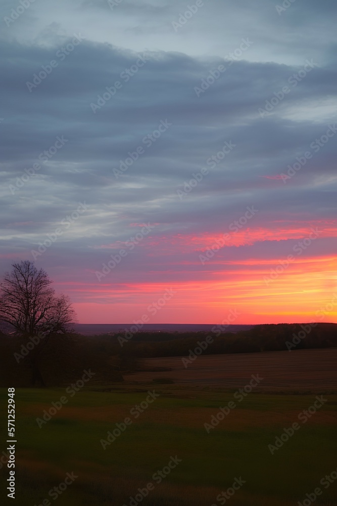 Sunset over Sunset over