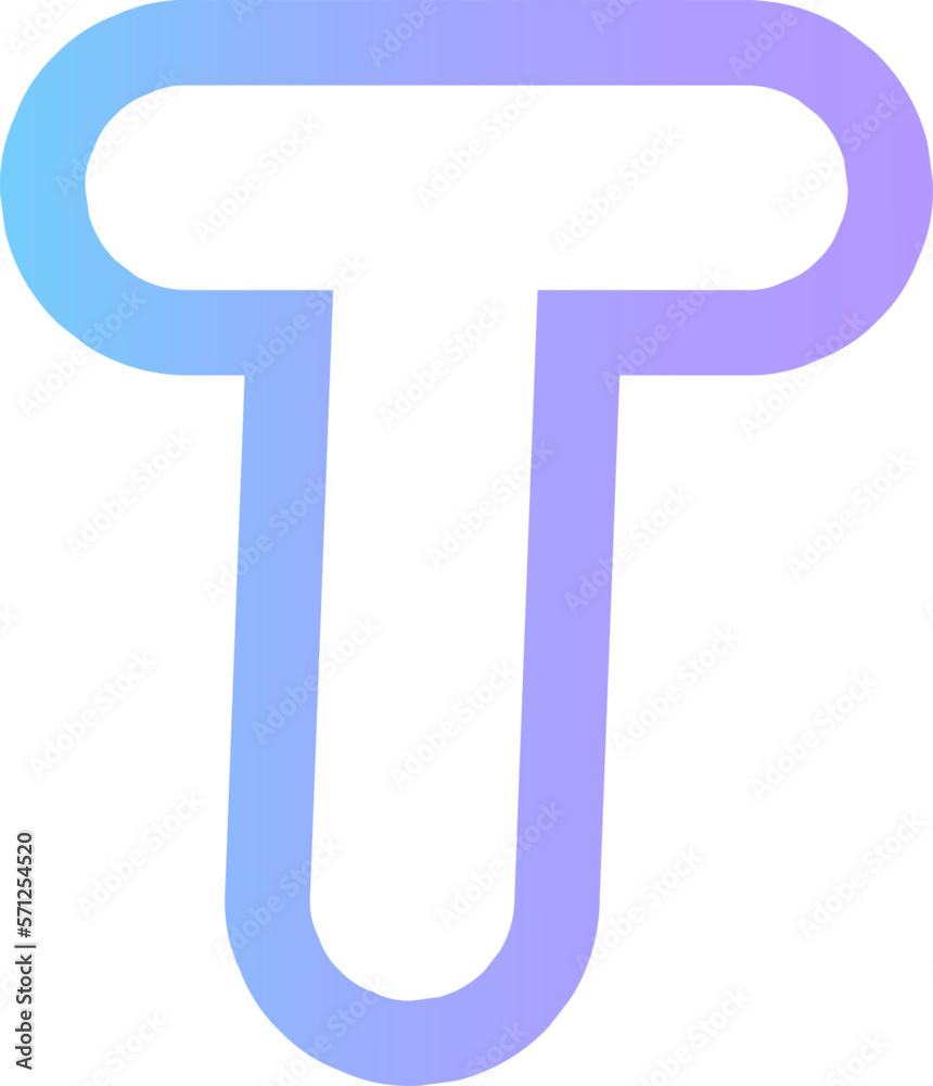 cute hands draw alphabet letter outline in gradient blue and purple cute hands draw alphabet letter outline in gradient blue and purple