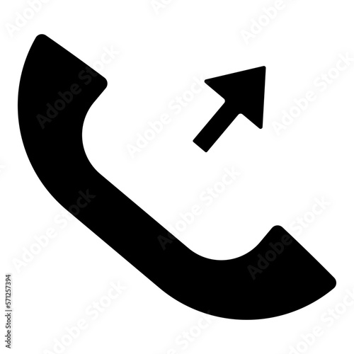 outgoing phone call icon