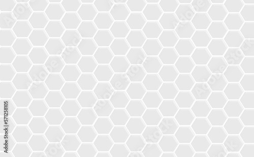 hexagon seamless pattern on gray background