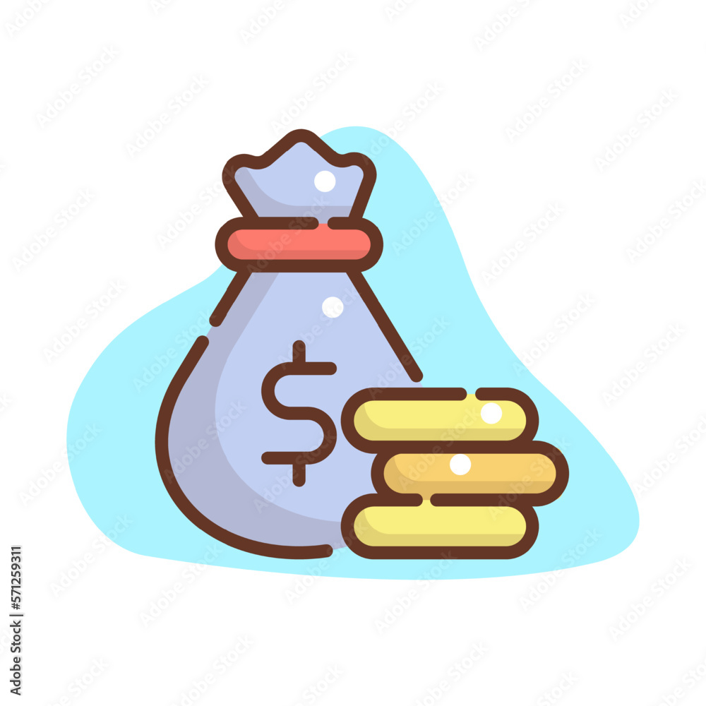 Big Money Financial Literacy Icon set Concept Big Money Financial Literacy Icon set Concept