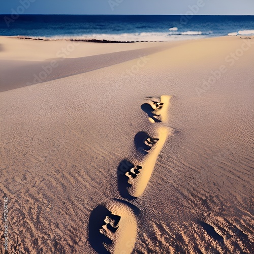 Footsteps in the sand 