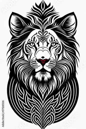 Wallpaper Mural lion head vector Torontodigital.ca