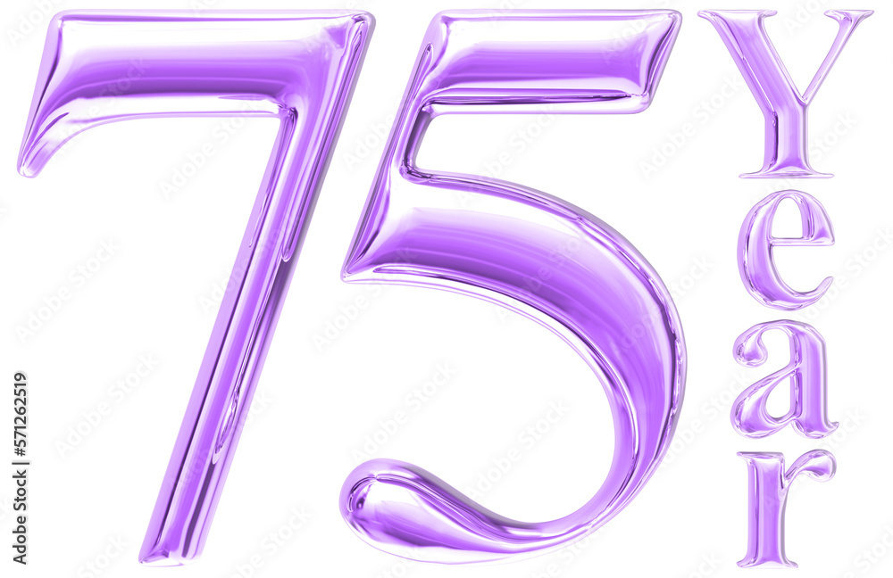 Happy Anniversary Number 3D Render Happy Anniversary Number 3D Render
