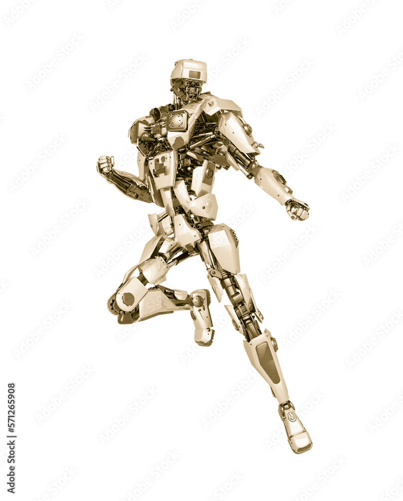 master robot is floating and also looking for combat in white background master robot is floating and also looking for combat in white background