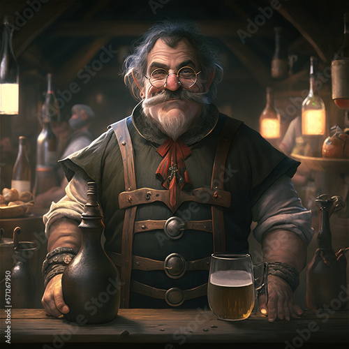 Tavern keeper fantasy character