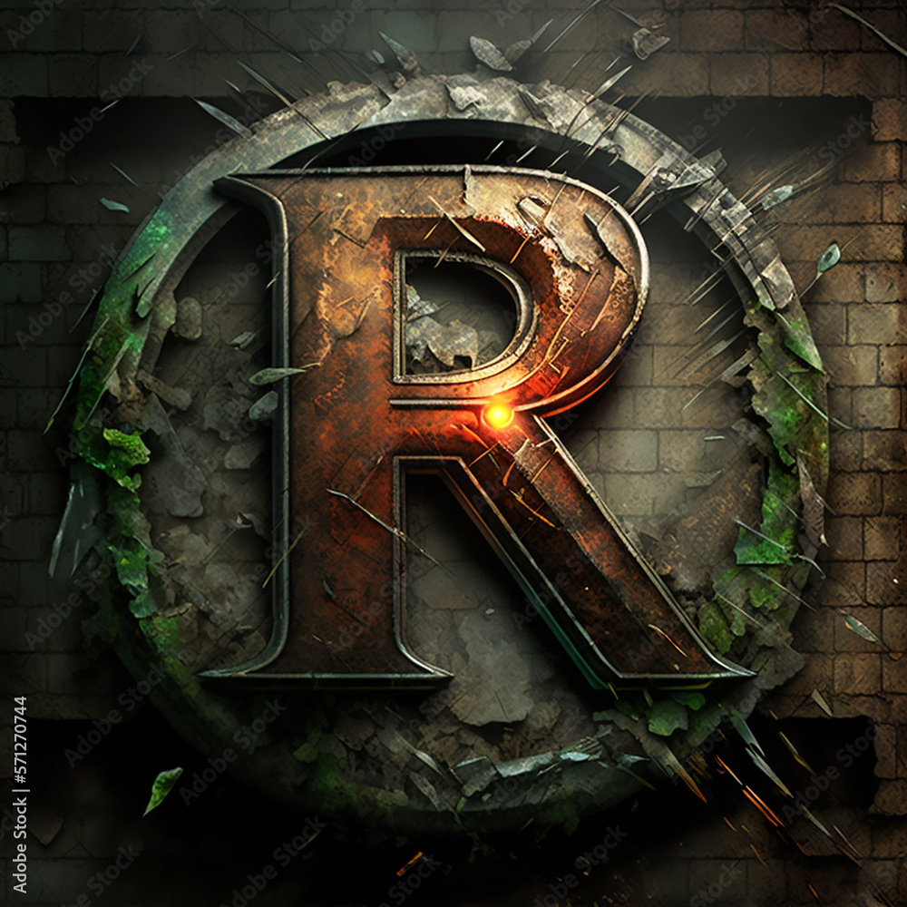 emblem letter r Stock Illustration | Adobe Stock